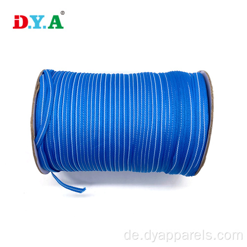 1 cm Polyester -Gurtband Blue Stripe Polyester Gurtband